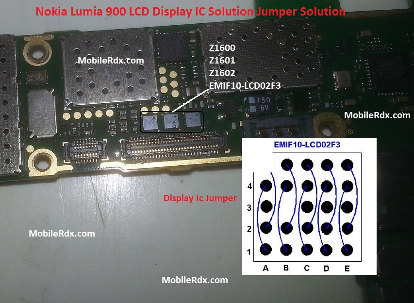 Nokia Lumia 900 LCD Display IC Solution Jumper Problem Ways