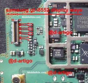 Samsung GT I8552 LCD Connector Problem Ways Solution Jumper 300x284