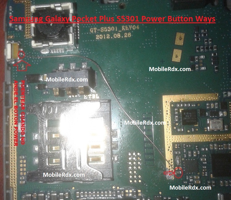 Samsung GT S5301 Power Button Ways Jumpers Solution