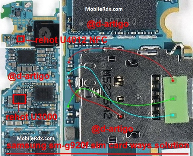 Samsung Galaxy S6 G920F Sim Card Ways Repair Solution Jumper