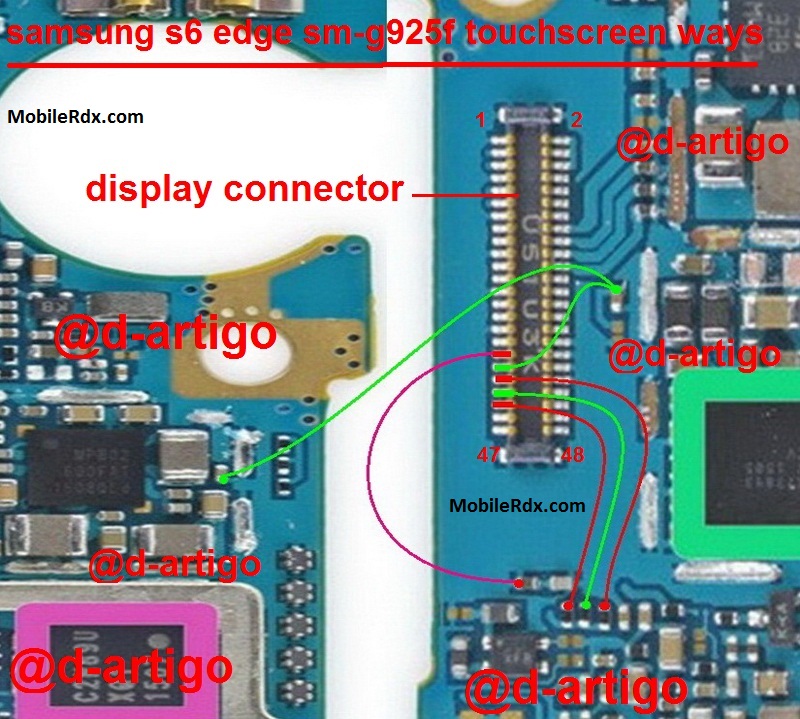 Samsung Galaxy S6 Edge G925F Touch Screen Ways Solution Jumper