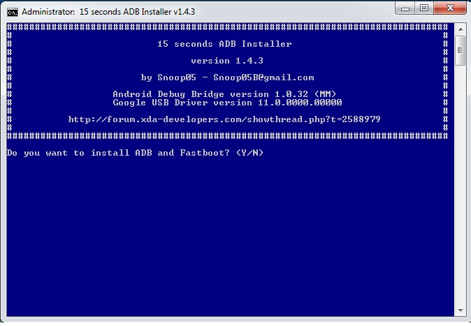 Download ADB Installer v1.4.3 Fastboot and Drivers