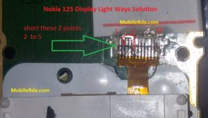 Nokia 125 Display Light Ways Problem Jumper Solution 300x170