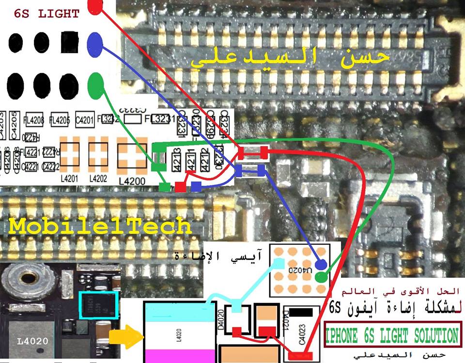 IPhone 6s Display Light Problem Ways Repair Jumper ...