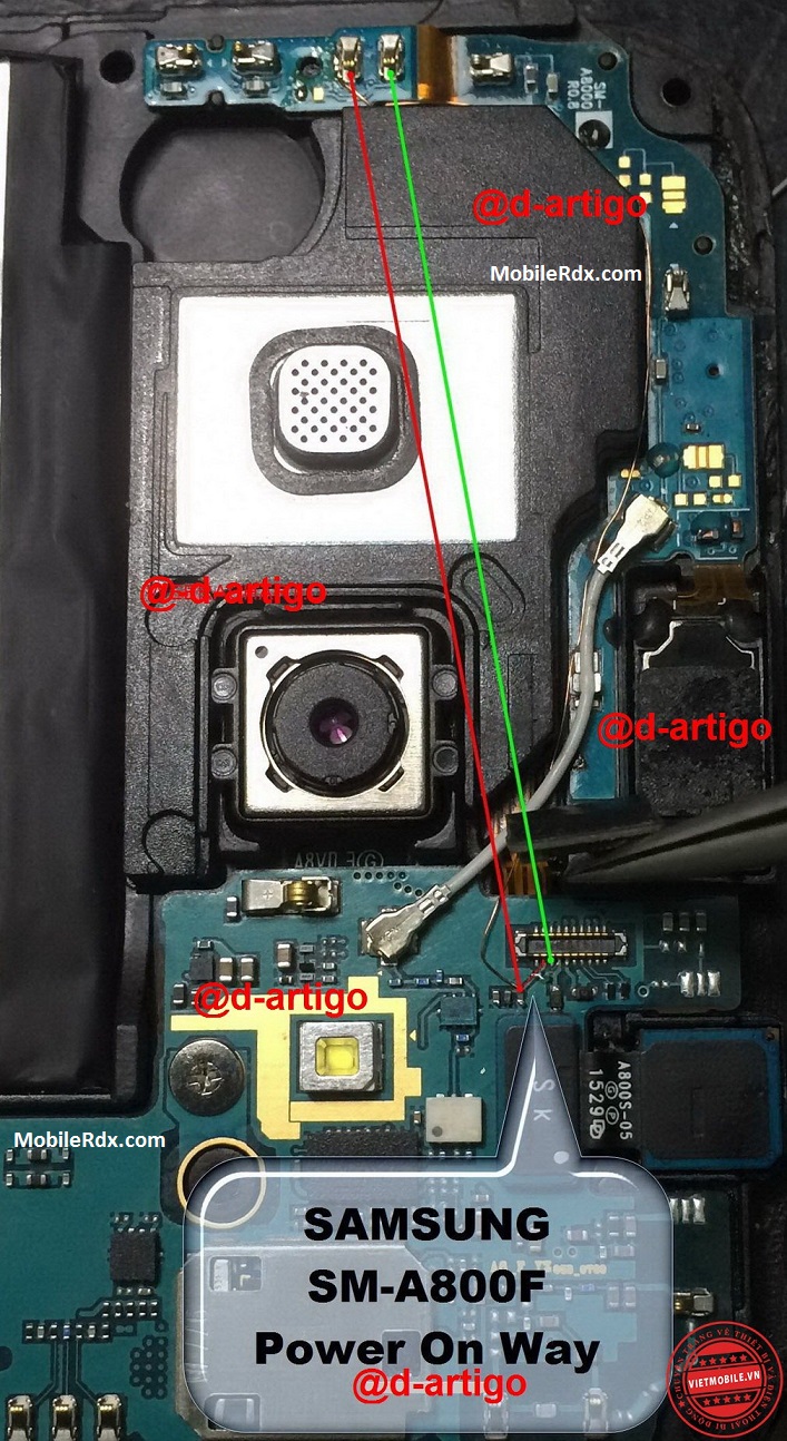 Samsung A8 SM A800 Power Button Ways Solution Jumper