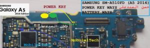 Samsung Galaxy A5 SM A510 Power On Off Key Ways Jumper 300x96