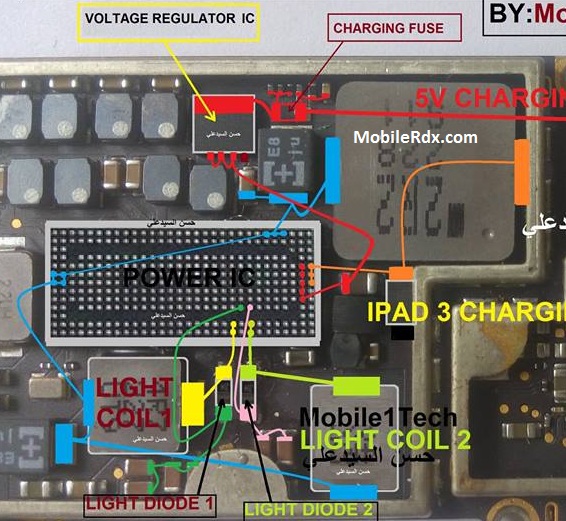 Apple iPad 3 Backlight Ways Display Light Problem Jumper Solution
