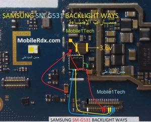 Samsung SM G531 Display Light Problem Ways Solution Lcd Jumper 300x244