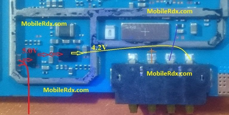Samsung SM-G531H Battery Connector Ways Solution Jumper