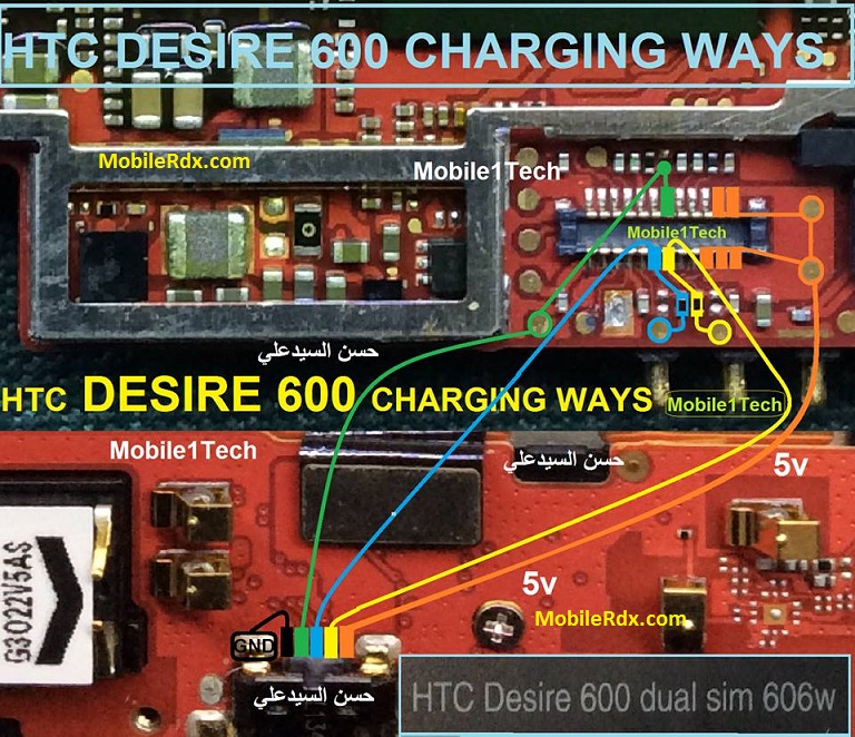 HTC Desire 600 Charging Problem Ways Usb Jumper Solution