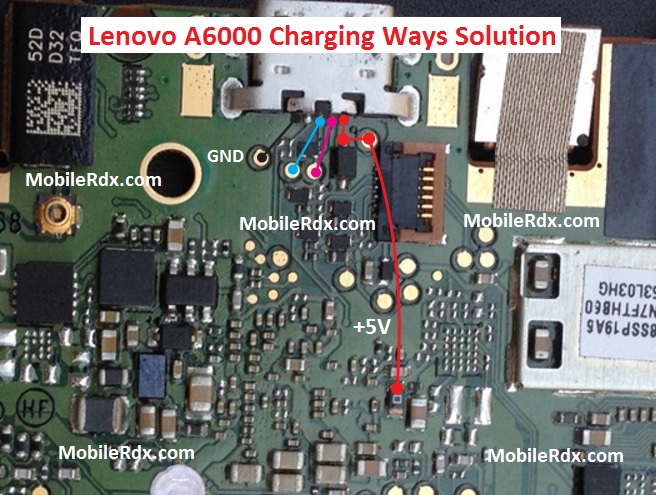 Lenovo A6000 Charging Ways Solution Usb Jumper