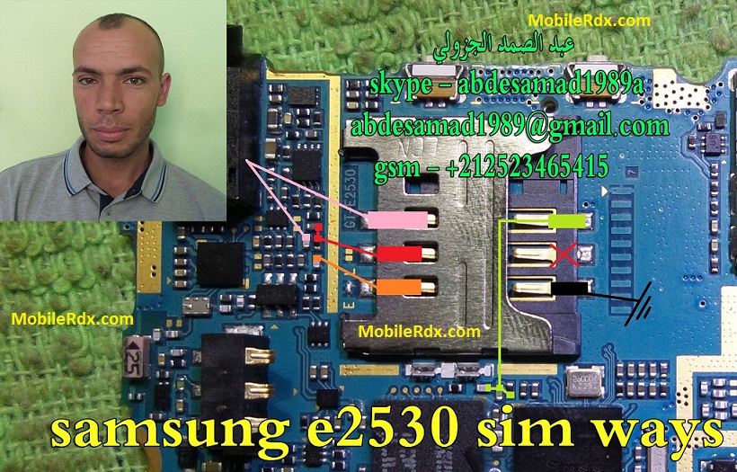 Repair Samsung GTE2530 Insert Sim Card Problem Sim Ways