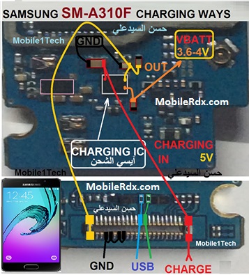 Samsung Galaxy A3 Sm A310f Charging Ways Usb Solution