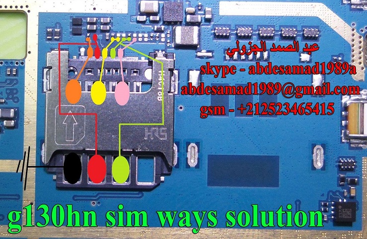 Samsung SM G130HN Sim Card Ways Repair Jumper Solution