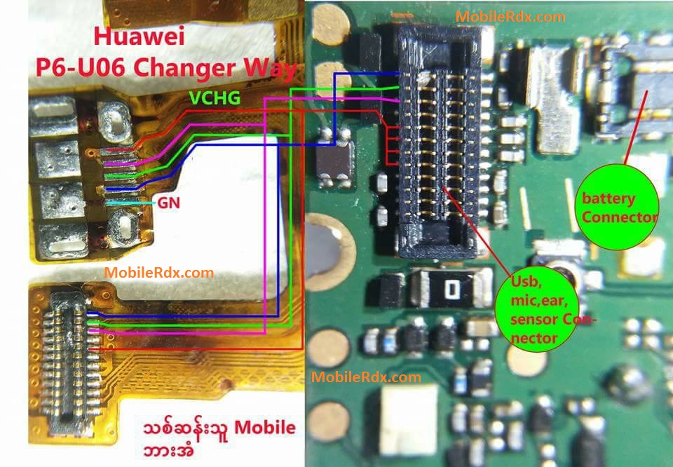 Huawei Ascend P6 U06 Charging Problem Ways Solution Jumper