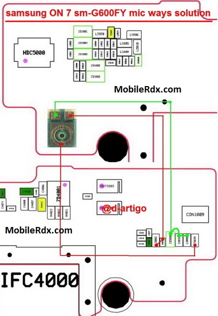 Samsung Galaxy On7 G600FY Microphone Way Mic Jumper Solution