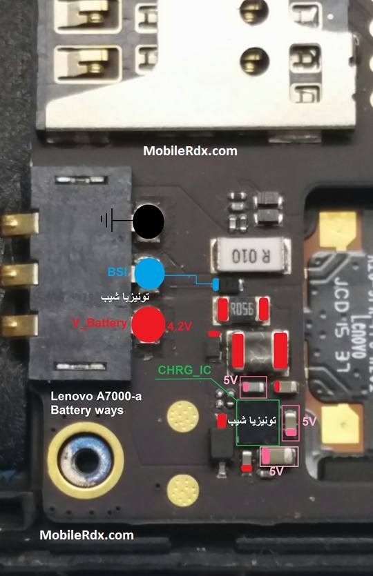 Lenovo A7000 Battery Connector Ways Battery Point Jumper