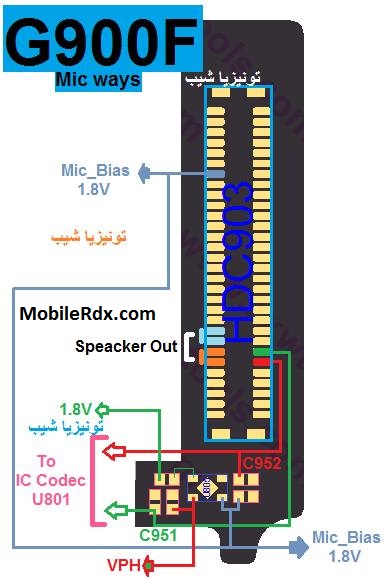 Samsung Galaxy G900F Mic Ways Jumper