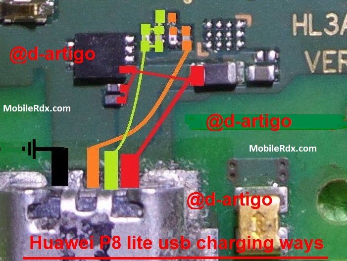 Huawei P8 Lite Charging Ways Usb Jumper Solution