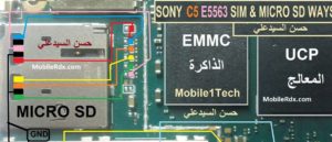 Sony Xperia C5 E5563 MMC Ways Memory Card Jumper Solution 300x129