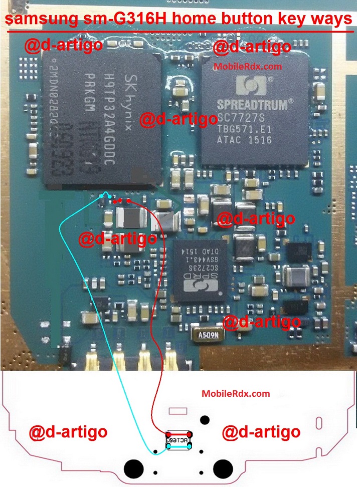 Samsung G316H Home Key Not Working Problem Jumper Solution
