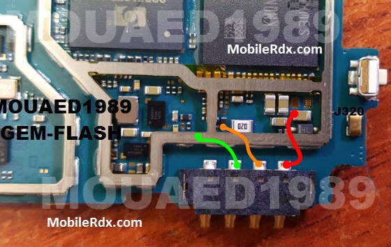 Samsung Galaxy J3 J3 Battery Connector Point Jumper Solution