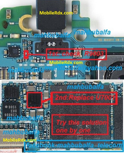 Samsung Galaxy S6 G920F Front Camera Problem Repair Solution