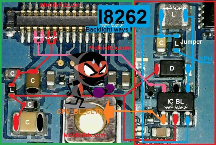 Samsung I8262 Backlight Ways Display Jumpers Solution