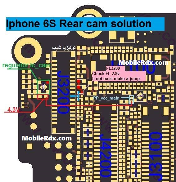 iPhone 6s Rear Camera Problem Jumper Solution