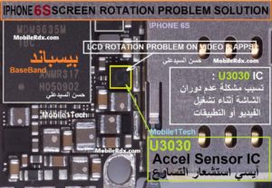 How To Repair iPhone 6s Screen Rotation Problem 300x207