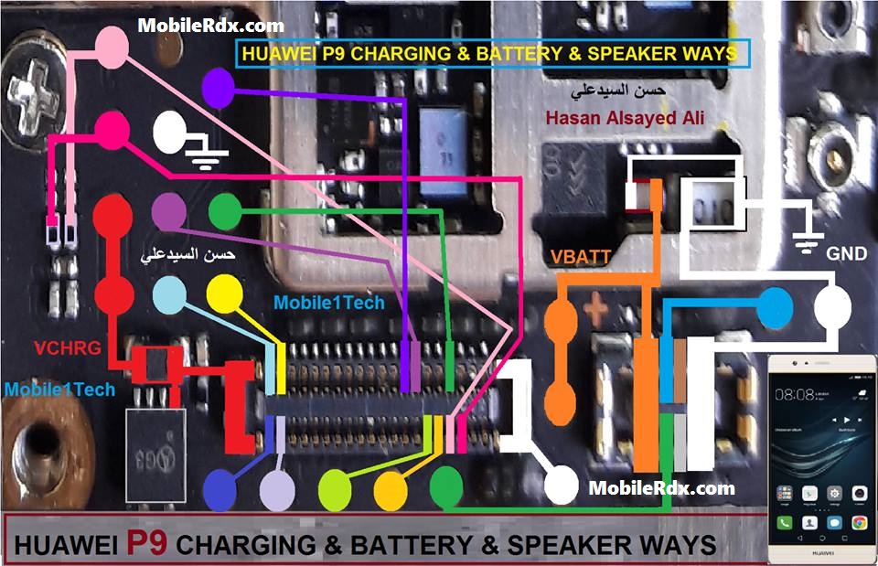 Huawei P9 Not Charging Problem Jumper Solution