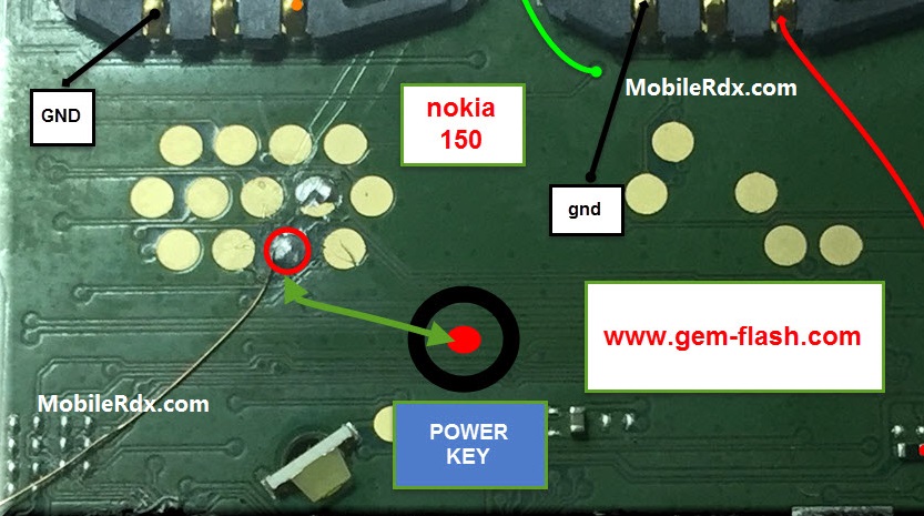 Nokia 150 Power Button Ways On Off Key Jumper