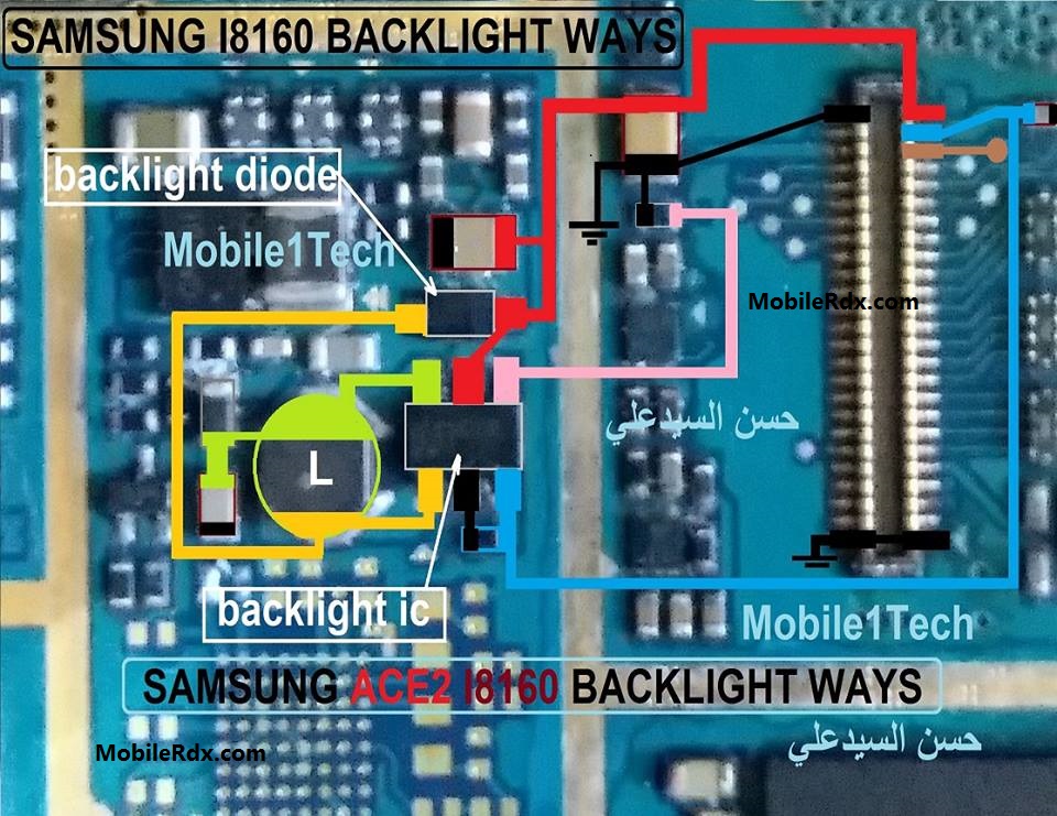 Samsung I8160 Display Light Ways Backlight Jumper Solution Samsung I8160 Display Light Ways Backlight Jumper Solution