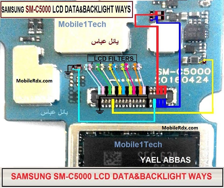 Samsung Galaxy C5 C5000 Backlight Ways Display Jumper Solution