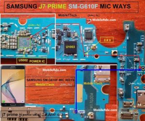 Samsung Galaxy J7 Prime G610F Mic Solution Microphone Jumper Ways 300x251