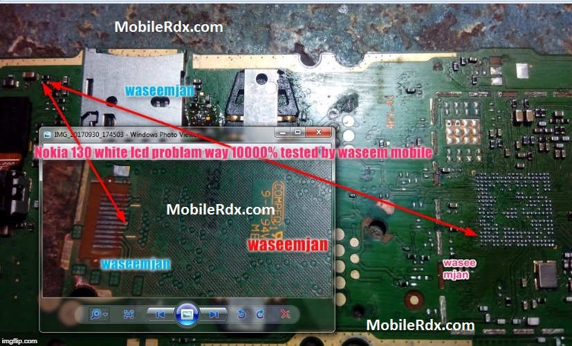 nokia 130 white display problem jumper solution