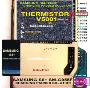 Samsung Galaxy S8 Plus G955F Charging Paused Problem Solution 300x293
