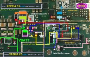 Sony Xperia C5 E5563 Display Light Ways Backlight Jumper 300x189