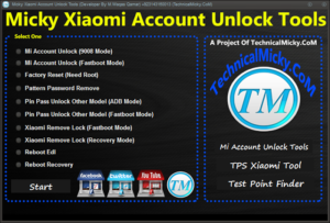 Micky Xiaomi Account Unlock Tools Cover 300x203