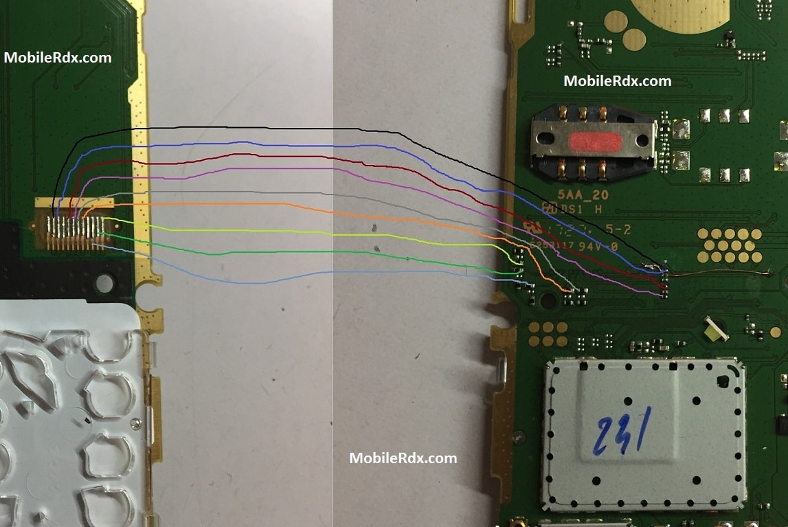 Nokia 105 dual sim white display solution