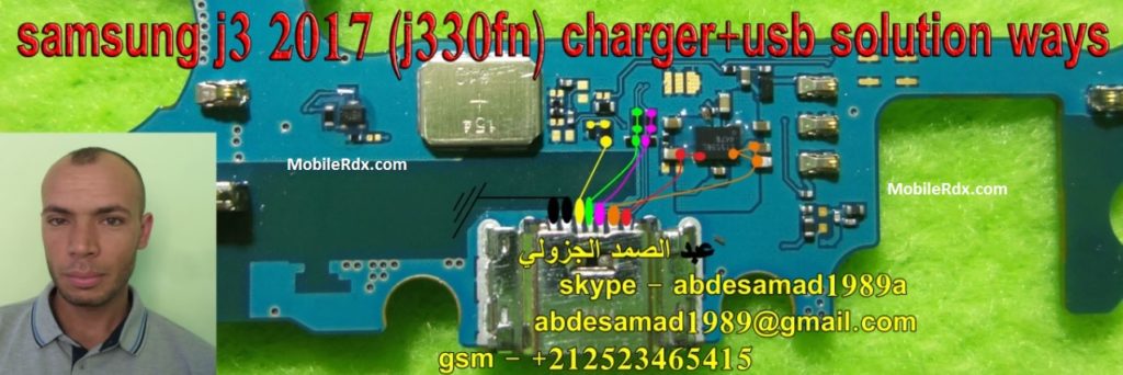 Samsung Galaxy J3 J330FN Charging Jumper Solution USB Ways