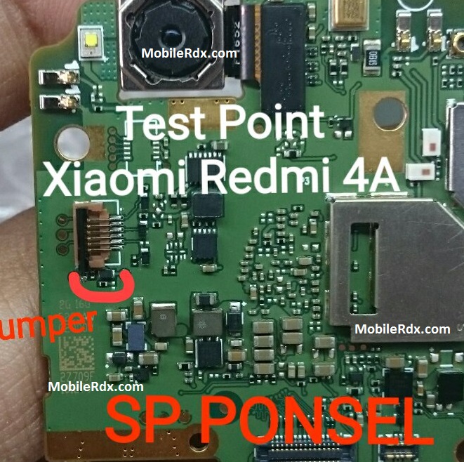 Xiaomi Redmi 4A Test Point For Flashing EDL Mode Solution