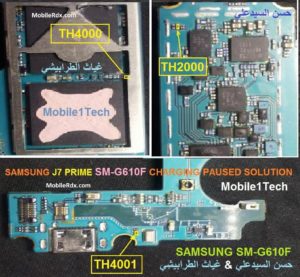 Samsung Galaxy J7 Prime G610F Charging Paused Problem Solution 300x277