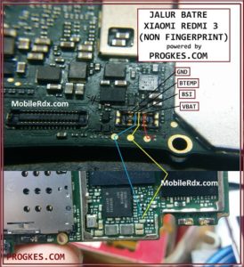 Xiaomi Redmi 3 Battery Connector Point Ways Jumper 274x300