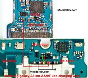 Samsung Galaxy A3 A320F Charging Ways Solution USB Jumper 300x265