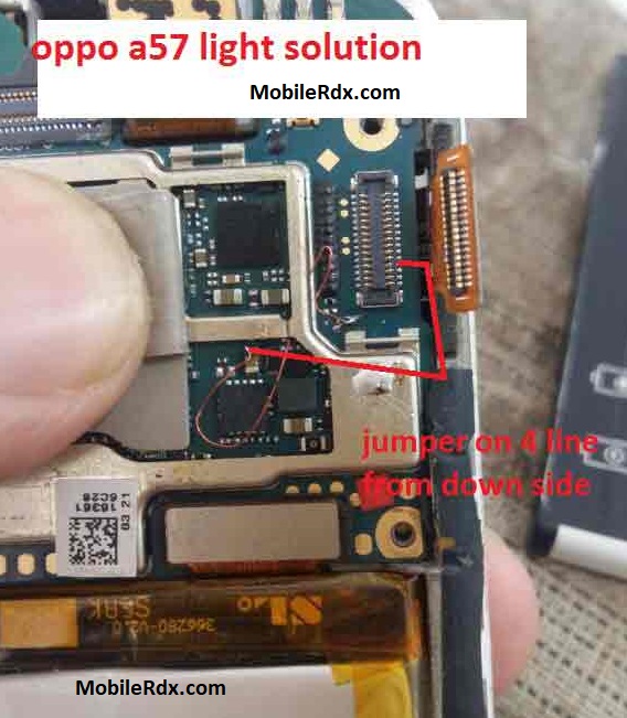 Oppo A57 Display Light Ways Solution Backlight Jumper