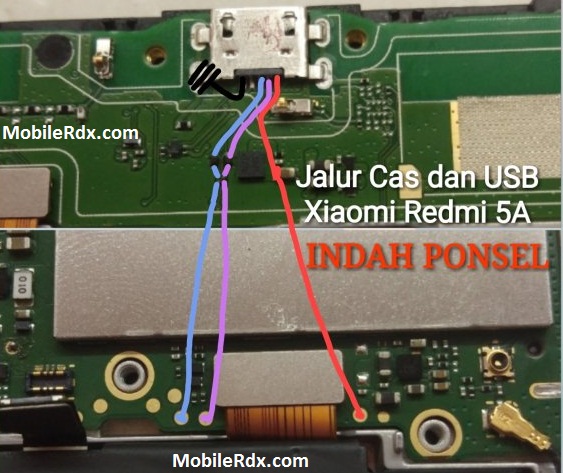 Repair Xiaomi Redmi 5A Charging Problem USB Ways Jumper