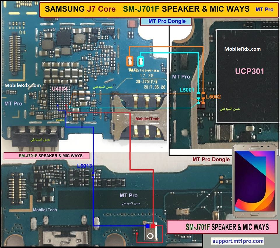 Samsung Galaxy J7 J701F Speaker And Mic Problem Repair Solution