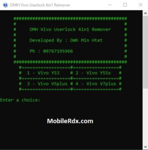 Vivo V7 Plus Vivo Y53 Vivo Y55s Vivo V5 Plus Userlock Remover Tool 297x300