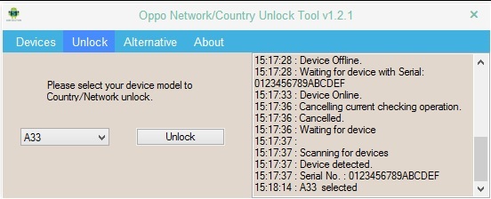 Download Oppo Network Country Unlock Tool V1